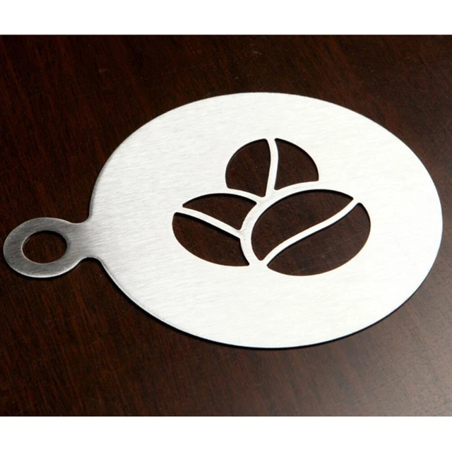 Stencil decorazione caffè acciaio inox caffè arte stencil barista modello per