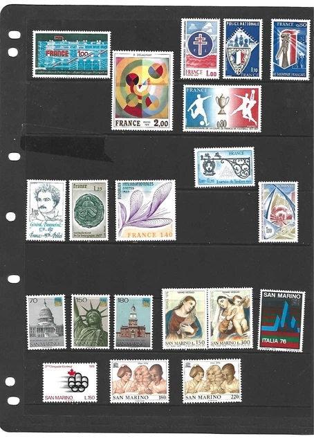 TOP NEEWS EXCLU. très beau lot neufs  EUROPE .FRANCE .ITALE ESPAGNE . 3scans +++