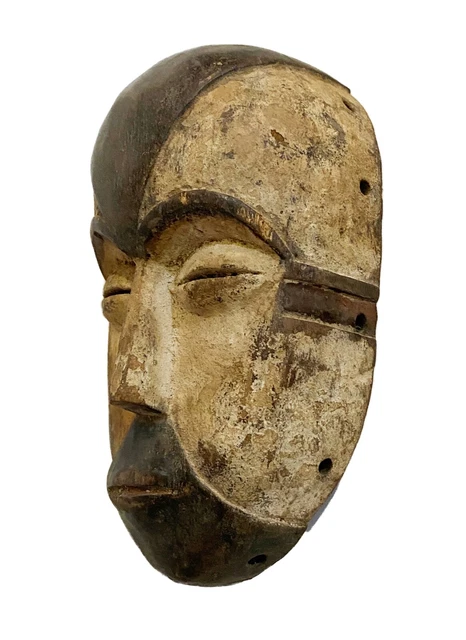# 3476 Superb African Bamileke Passport /Mask Cameroon 7.75 " H 3