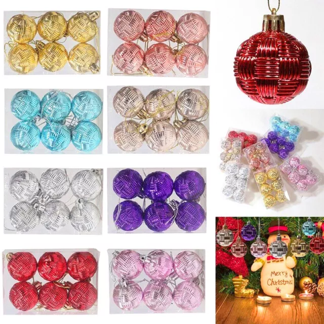 6X Christmas Tree Balls Baubles Xmas Tree Hanging Ornament Party Home Decoration
