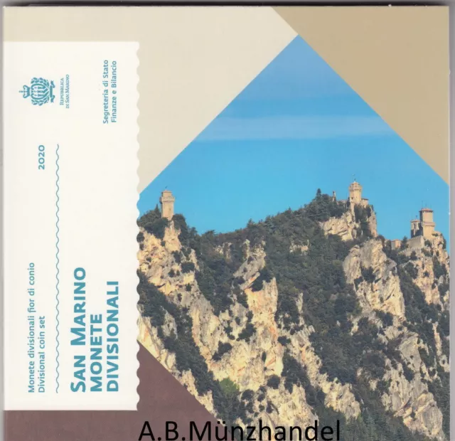 San Marino 2020 Kursmünzensatz  KMS FDC stgl.