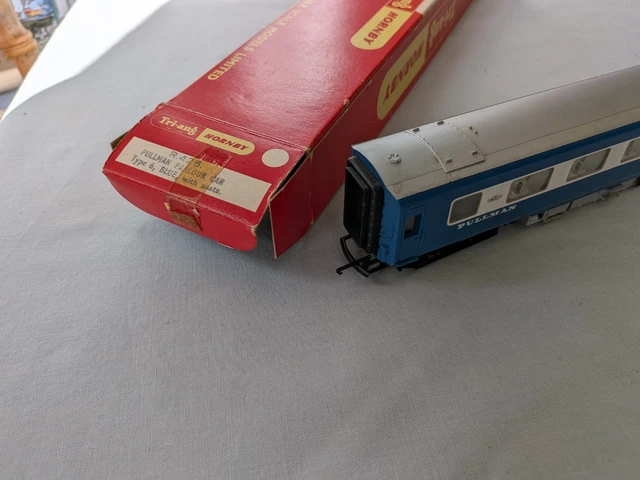 TRI-ANG HORNBY R426 Pullman Parlour Car W60747 Type 6 Blue/White Boxed ...
