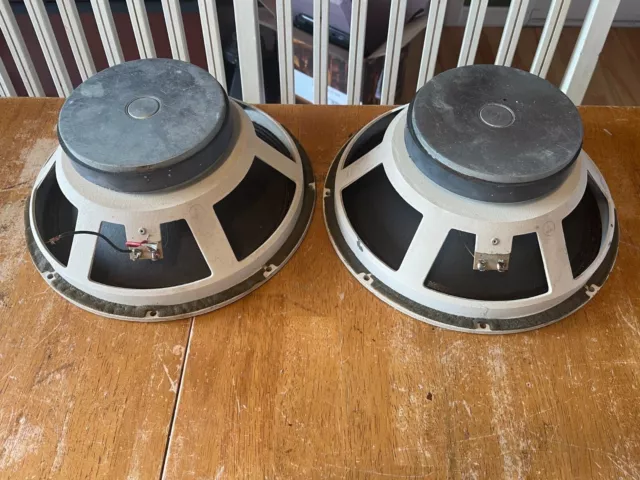 Vintage Made In England 8 Ohms 12 Diecast Speakers Woofers Rare 325