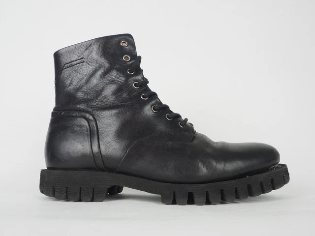 BOTTES D CONTRACT ES HOMME Diesel Kross D Line cuir noir lacets