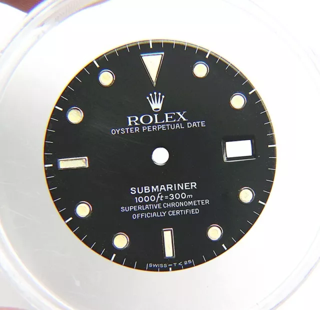 Vintage Genuine Rolex Submariner 16610 168000 16800 Black Cream Tritium Dial