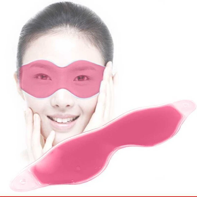 Ice Compress Gel Aid Cuidado de los Ojos Sueño Escudo Ojos Ciego Rojo