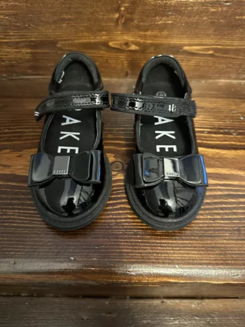 TED BAKER GIRLS Black Mary Jane Shoes with Bow 15.00 PicClick UK