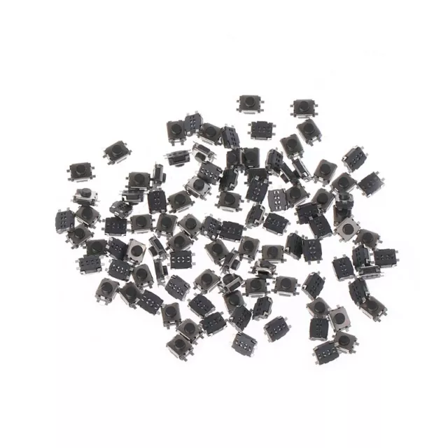 100 Pcs 3x4x2mm 4 Pin Micro Momentary Push Button Tactile Switch