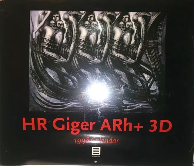 HR GIGER ARH+ 3D 1998 TASCHEN CALENDAR, PUBLISHED IN EUROPE, STILL