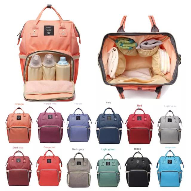 LEQUEEN Mummy Maternity Nappy Bag Backpack Baby Nursing Bags Traveling Outdoor