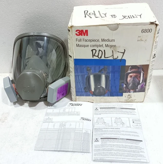 Respiratore riutilizzabile a pieno facciale 3M 6800, protezione...