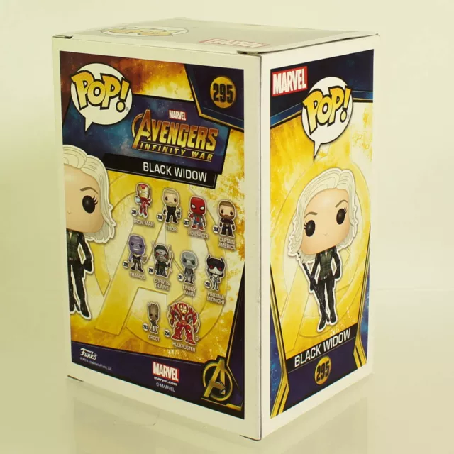 Funko POP! Marvel - Avengers Infinity War Figure - BLACK WIDOW #295 *NM BOX* 2