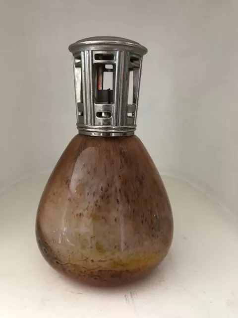 superbe Lampe Berger en  pâte de verre TBE