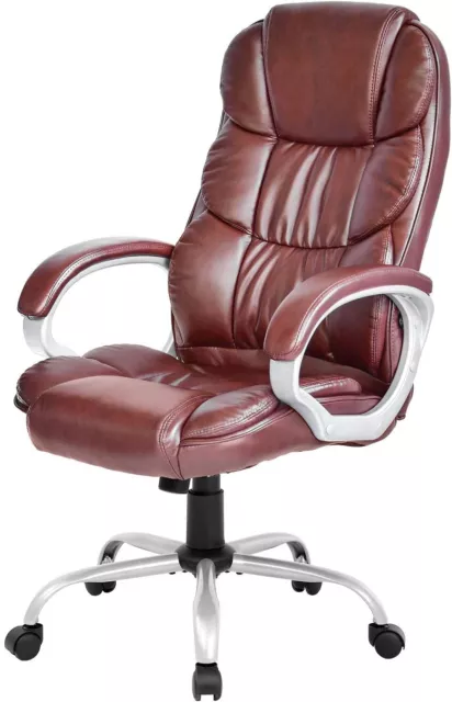 Office Chair High Back Ergonomic Computer Desk Chair PU Leather Executive Chair
