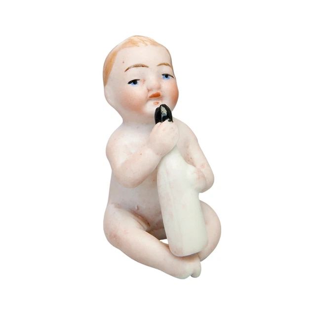 Poupée Miniature En Porcelaine – Tout Biscuit – Allemagne (années 1900) – 10 Cm