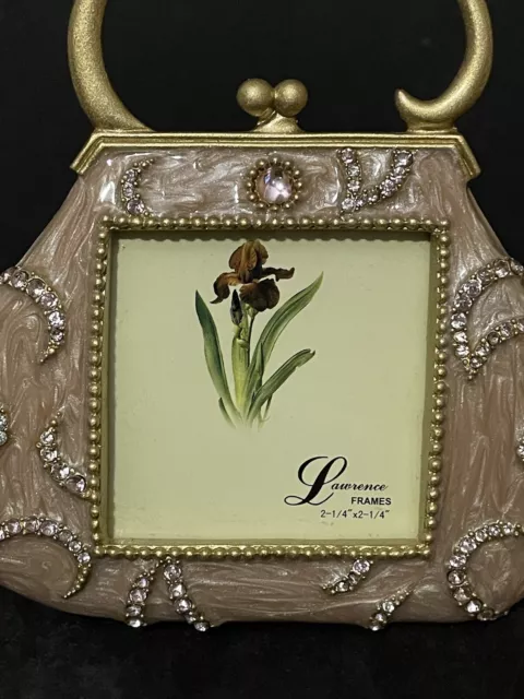 GORGEOUS BLING PURSE FRAME 2 1/4 x 2 1/4