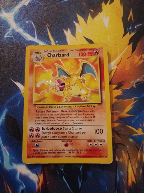 Pokemon CHARIZARD  SET BASE 4/102 HOLO ITA