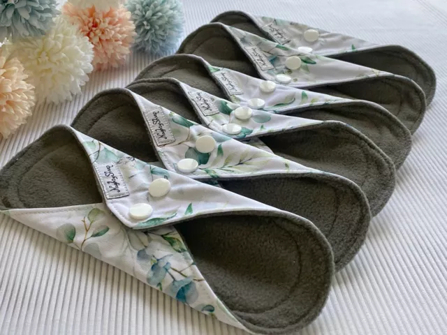 NEW Women Bamboo Charcoal Cloth Sanitary Panty Liner Menstrual Pad Reusable