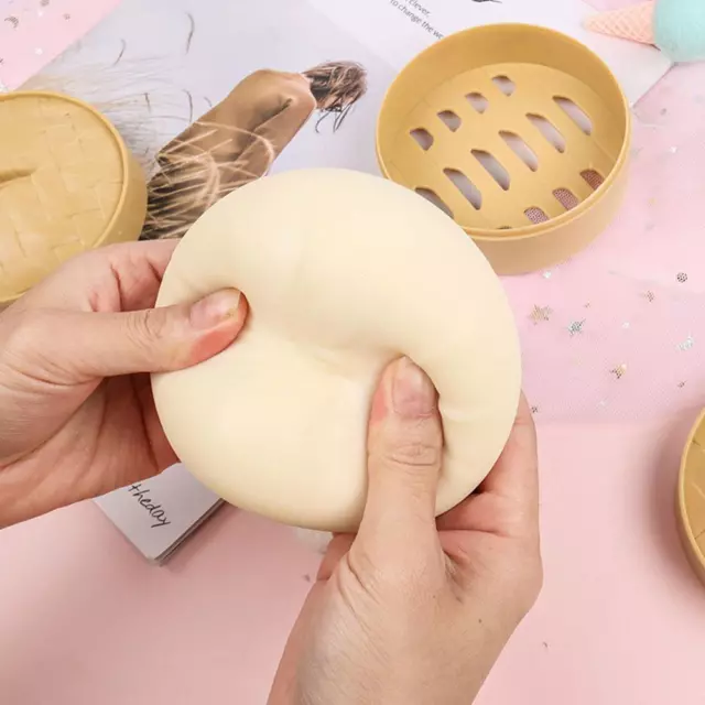 Simulated Food Play Breakfast Venting Toy Steamed Bun S Venting U Hamburger F2S8