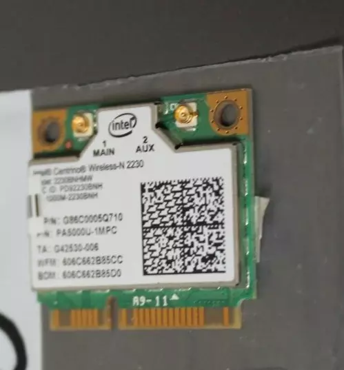 Carte Wifi Intel centrino 2230BNHMW pour TOSHIBA Satellite P850