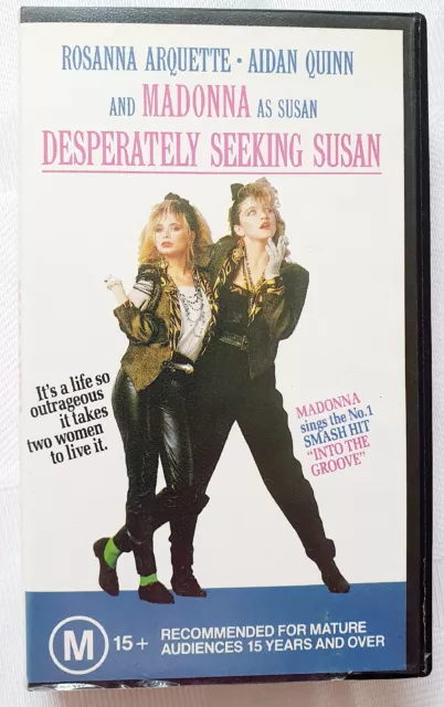 Desperately Seeking Susan 1985 - VHS VCR Video Tape - Madonna Aidan QUINN