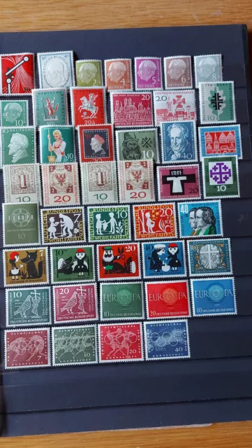 Bund postfrisch - Anfangswerte - nur alte Marken - kleines Lot / Es