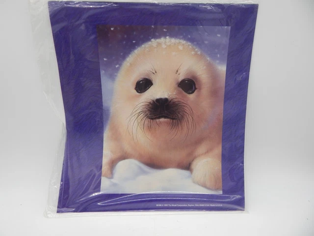 Vintage 1995 Mead Baby White Seal Zoosters Pack of 3 Book Covers New in Package