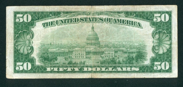 $50 1934 LGS LIME ((LIGHT GREEN SEAL)) Federal Reserve Note DAILY AUCTIONS 3