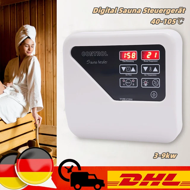 Sauna Digital Controller 3-9KW - Externe Steuerung Für Saunaöfen