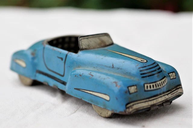 Jouet Ancien Bugatti En Tôle – Penny Toy G.L.B. Italy – Années 1920 N°2