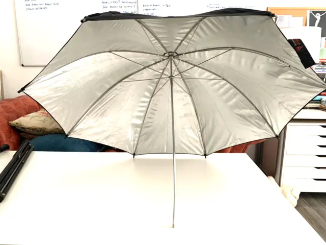 Paraguas fotográficos softbox reflector difusor plata y oro paraguas de iluminación x2
