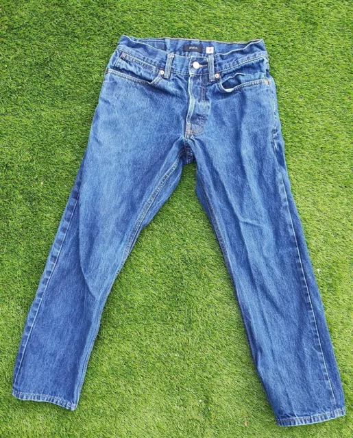 RVCA Men’s New Dawn Modern Straight Fit Jeans Sz 29 Japanese Selvedge Raw Denim