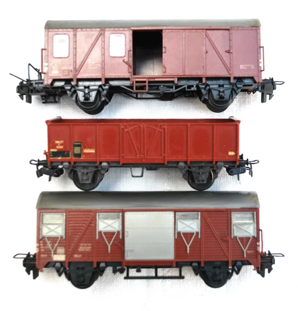 Wagon Fourgon HO Buco 55/41 - 4 Portes Coulissantes - Vintage, échelle HO