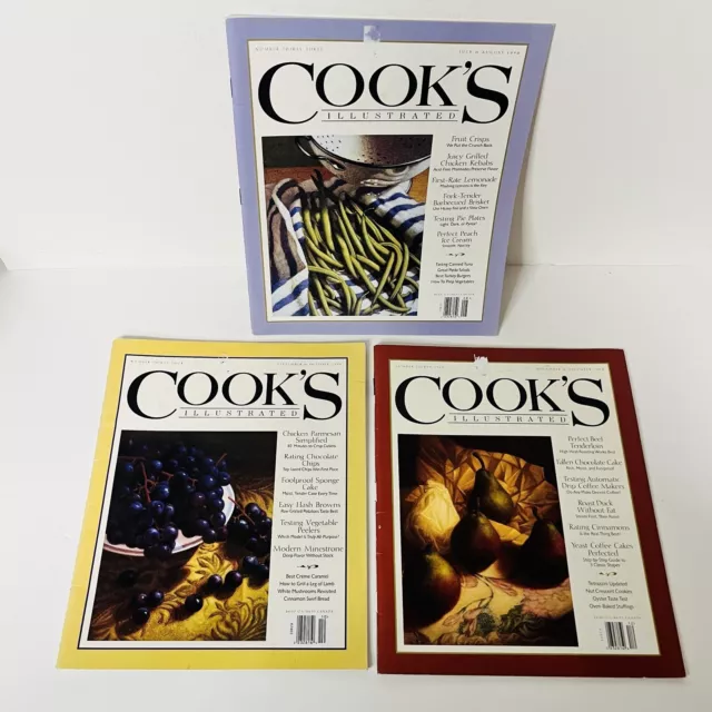 Cooks Illustrated Magazine Lot x 5 Vintage 1998 2000 Holiday Baking Recipes Food 2