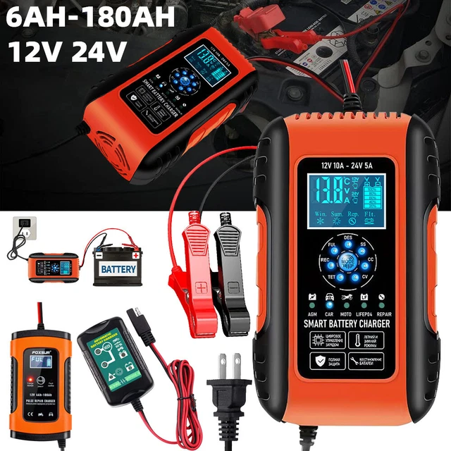 12V SMART AUTOMATIC Battery Charger Maintainer for Motorcycle Car