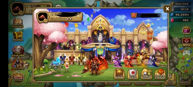 Compte summoners war Giana C2/C2 arène/RTA