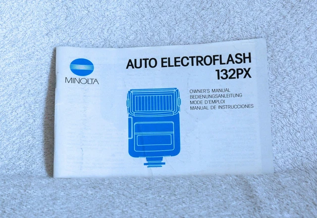 Manuale del flash Minolta Auto Electroflash 132 PX, multilingue