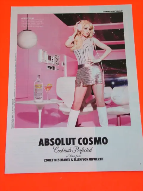 2011 Absolut Vodka Ad Absolut Cosmo A vision from Zooey Deschanel