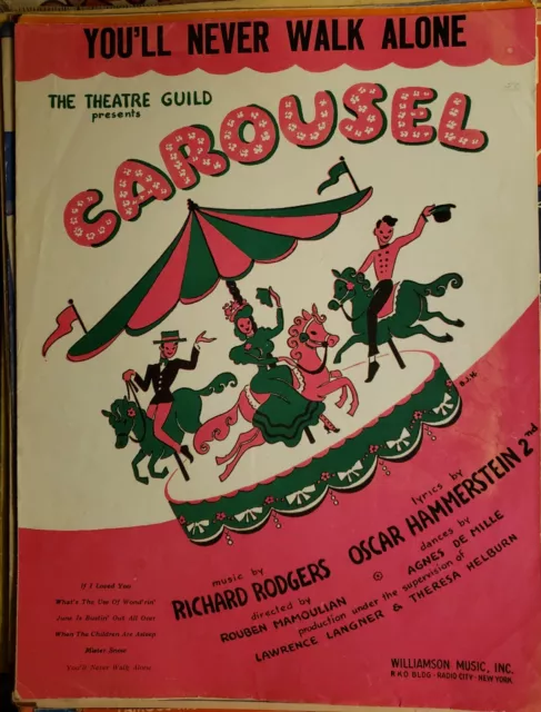 vintage-you-ll-never-walk-alone-sheet-music-carousel-1956-5-39-picclick