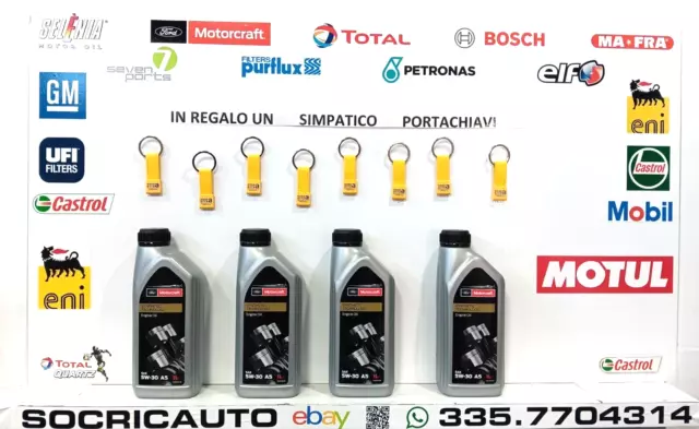 4 Litri Olio motore  Ford Motorcraft 5w30 A5 Synthetic Technology Engine Oil