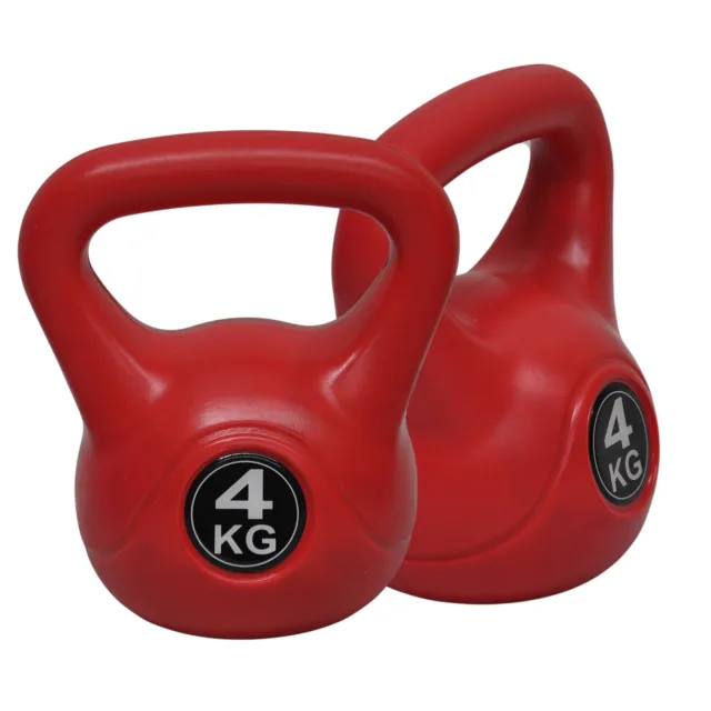 4kg x 2 Kettlebell Weight - Home Gym Training KettleBell Exercise