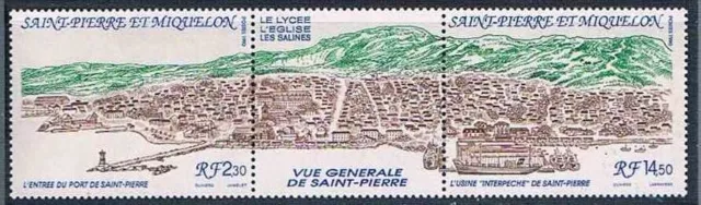 Saint pierre et miquelon 1990 Yv N°530A Mnh**  General view of St. Peter