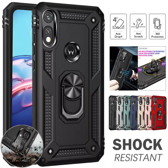 For Motorola Moto E7 Power G30/G10 G50 G9 Case Shockproof Rugged Kickstand Cover