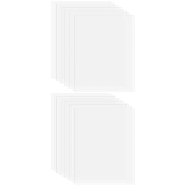 20 pcs Hard Plastic Sheets Transparent Plastic Sheets Clear Plastic Panels