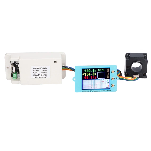 Amperemeter Voltmeter 2 4-Zoll-Wireless-Spannungsamperemeter Farbbildschirm✈