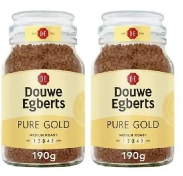 Douwe Egberts Pure Gold Instant Coffee Medium Roast (2 x 190g)