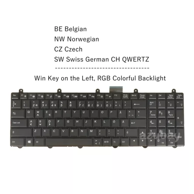 Laptop Keyboard For Clevo Sager NP8250 NP8255 NP8258 NP8265 NP8268 NP8270 NP8275
