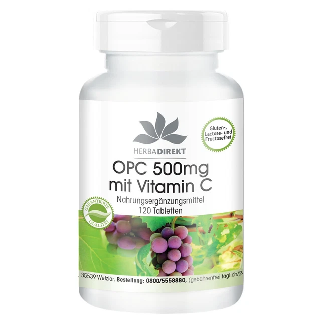 ESTRATTO DI SEMI D'uva OPC Con Vitamina C, 180 Capsule Vegane, Di Gloryfeel EUR 29,90 - IT - Foto 9