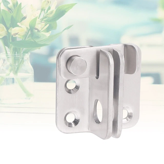 Lot De 2 Plaques De Sécurité Anti-effraction Pour Porte - Loquet Renforcé En Acier Inoxydable