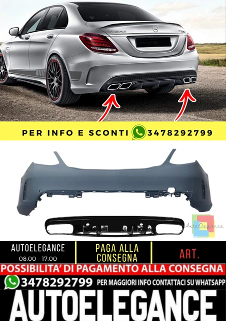 Parafango/ala destra in acciaio Per Mercedes Classe C W205 14-21